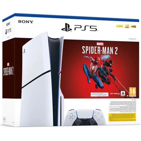 Pack PS5 Slim Marvel S Spider Man 2 Console De Jeux PlayStation 5