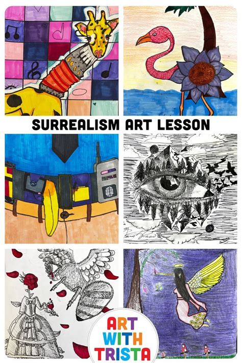 Surrealism Drawing Art Lesson Inspired By Salvador Dali Middlehigh