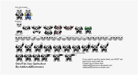 Underswap Sans Sprite Sheet