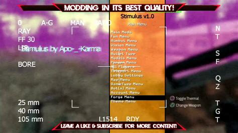 Ps Hen Sprx Brand New Mw Mw Ghosts Aw Host Pre Game Mod Menus