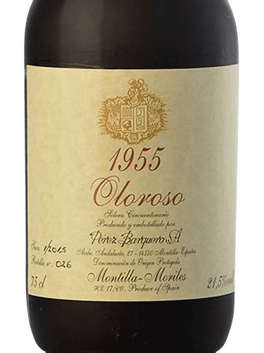 N V Perez Barquero 1955 Oloroso Vivino US