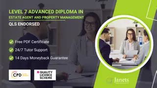 Online Level Advanced Diploma In Estate Agent And Property Management