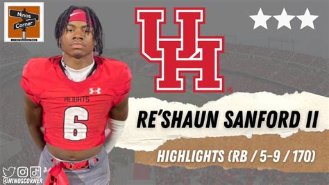 Rb Re Shaun Sanford Ii Highlights University Of Houston Commit