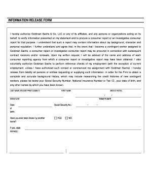 I Hereby Authorize Goldman Sachs Co Fill And Sign Printable