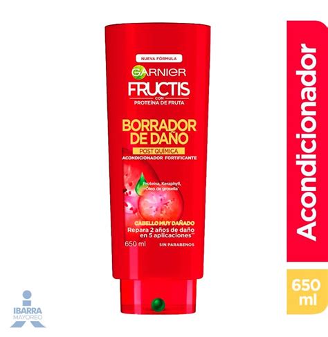 Acondicionador Garnier Fructis Borrador De Dano Pq 650 Ml Ibarra Mayoreo