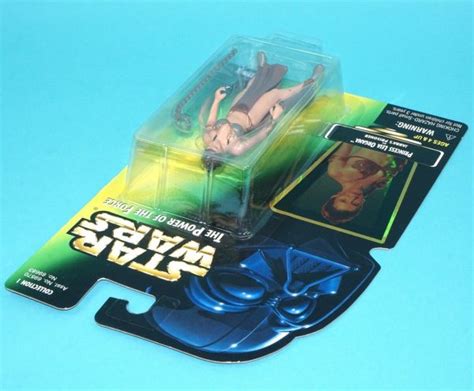 Star Wars Potf Princess Leia Organa Jabba S Prisoner Moc Mosc Us Card