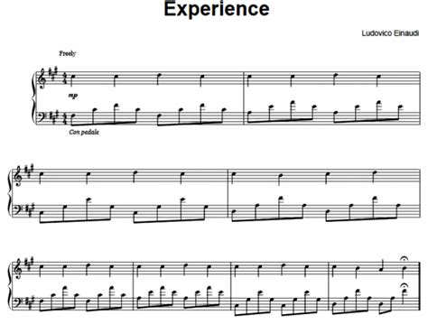 Ludovico Einaudi Experience Free Sheet Music Pdf For Piano The Piano