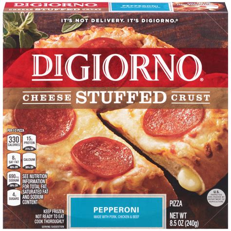 DIGIORNO Cheese Stuffed Crust Pepperoni Frozen Pizza 8 5 Oz Box