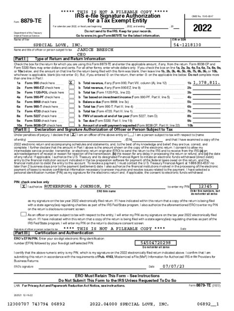 Fillable Online Exporting Electronic Files For A Return Or Extension