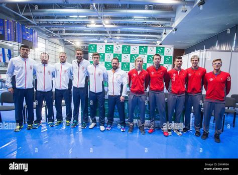 01 02 2018 Croatia Osijek The Official Drawing Pairs For Davis Cup