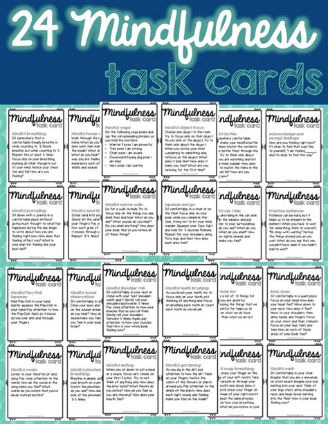 Mindfulness Bingo Game And Task Cards For School Counseling Counselor