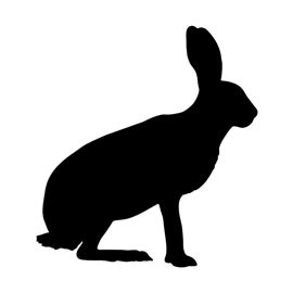 Hare Silhouette Stencil Free Stencil Gallery