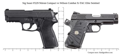 Sig Sauer P Nitron Compact Vs Wilson Combat X Tac Elite Sentinel