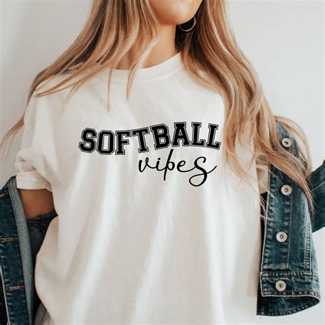 Softball Vibes Svg Baseball Mom Svg Baseball Svg Baseball Shirt Svg