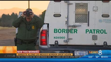 US reports another drop in arrests at Mexico border | cbs8.com