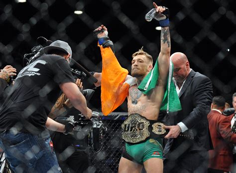 Conor Mcgregor Kos Jose Aldo In Seconds For Ufc Featherweight Title