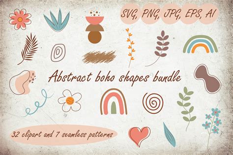 Abstract Boho Shapes Bundle Graphic by JulyG art store · Creative Fabrica