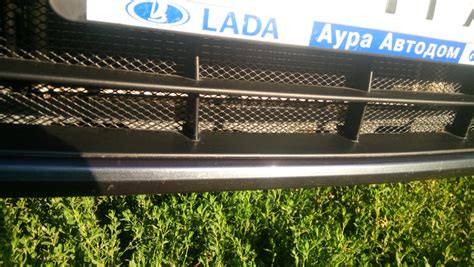 Сетка в решетку радиатора — Lada Гранта лифтбек, 1,6 л, 2016 года ...