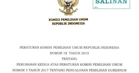 Pkpu Tahun Peraturan Komisi Umum Republik Indonesia