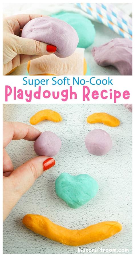 No Cook Playdough Recipe - Kids Craft Room