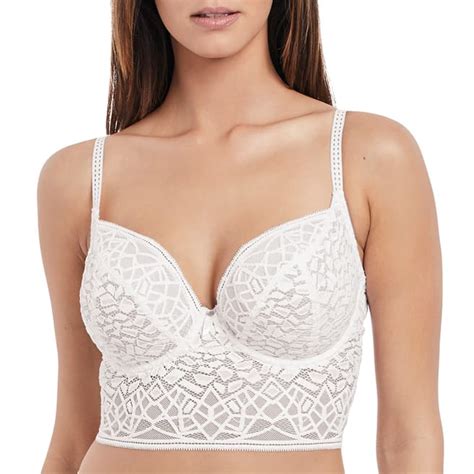 White Soiree Lace Underwire Bralette Brandalley