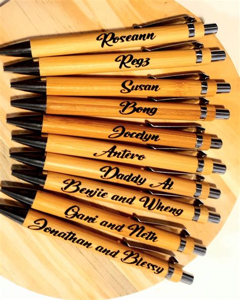 Personalized Wooden Ballpen With Case Hobbies Toys Stationary