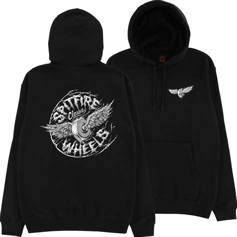 Spitfire Decay Hoodie Black Tactics