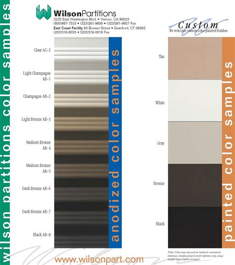 anodized aluminum color samples - Kami Cartwright