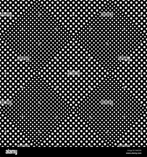 Seamless Geometrical Black And White Dot Pattern Background Abstract Monochrome Vector Graphic