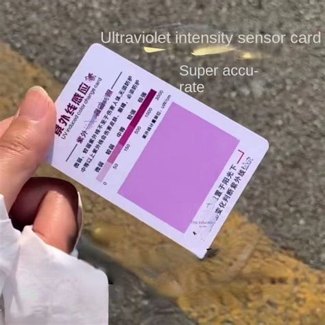 Sunscreen Uv Test Card Plastic Card Ultraviolet Inductive Card Lazada