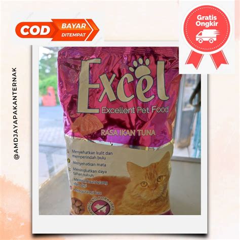 Jual Excel Excellent Pet Food Pakan Kucing Jenis Ikan Gr Shopee