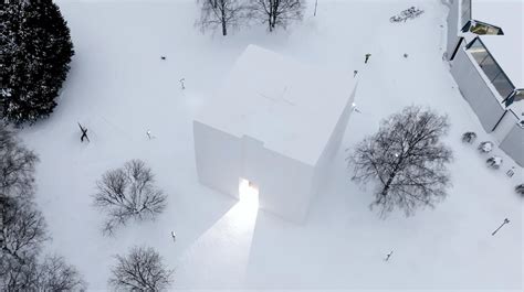 Polestar Opens All White Car Showroom Fully Built Out Of Snow