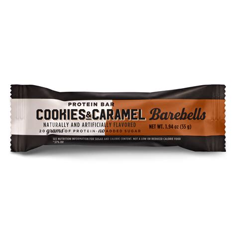 Barebells Protein Bar Cookies And Caramel 12 Bars Gnc