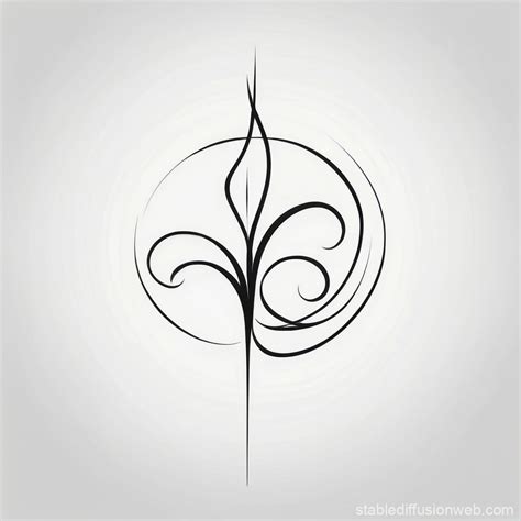 Abstract Symbol Of Growth Stable Diffusion Online