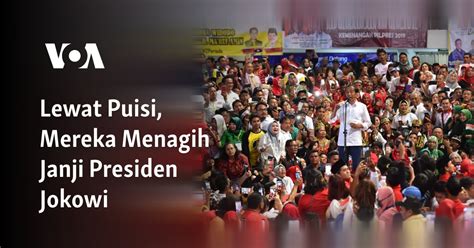 Lewat Puisi Mereka Menagih Janji Presiden Jokowi