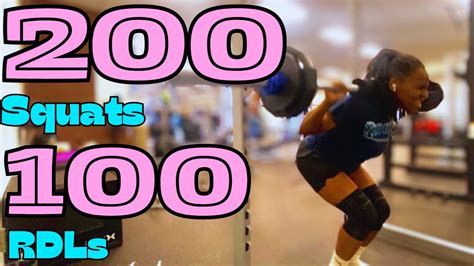 Absolutely Insane Leg Day Challenge 200 Squats And 100 Rdls Youtube