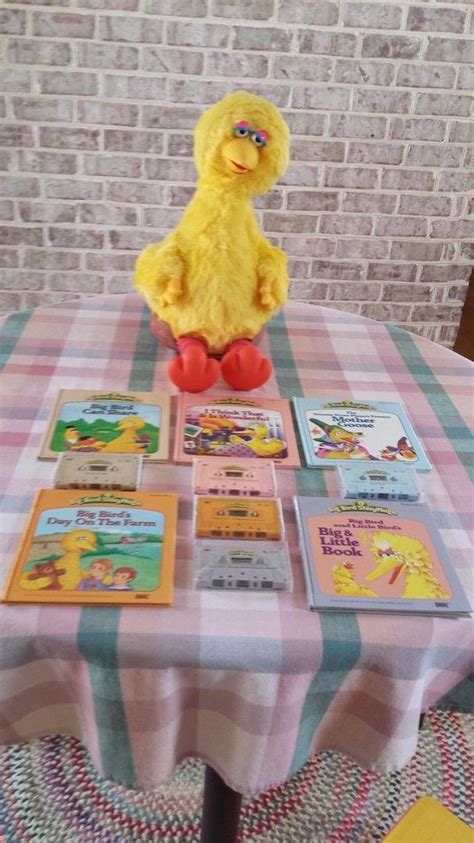 Vintage 1986 Ideal Sesame Street Talking Big Bird Story Magic 5 Books Excellent 1892160709