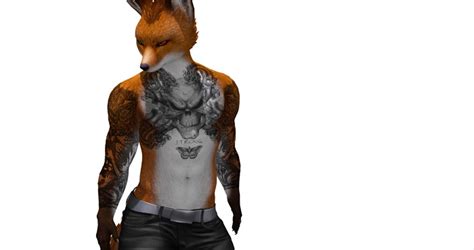 Second Life Marketplace [ V2 0 ] Jomo Male Fox Gangster Ink Mod