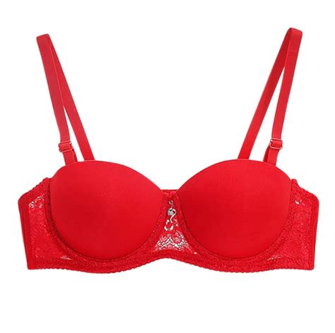 Women Bra Sexy Lace Lingerie Push Up Bra Thick Cup No Trace Anti Light