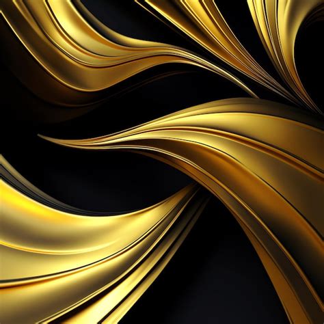 Premium AI Image | Golden abstract background