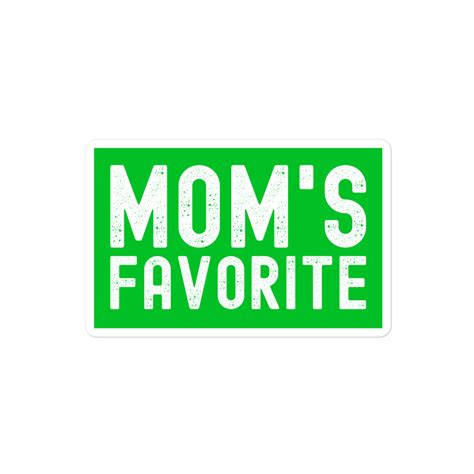 MOM's Favorite (distressed texture) sticker - PYGear.com