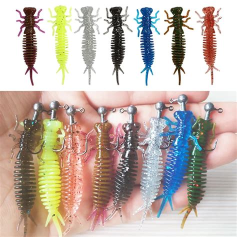 Poetryyi Pz Larva Esche Morbide Mm Esche Artificiali Verme Da Pesca