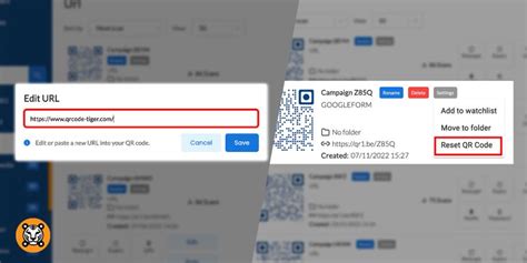 How To Reset Qr Codes In Qr Tiger Qr Code Generator Qr Tiger