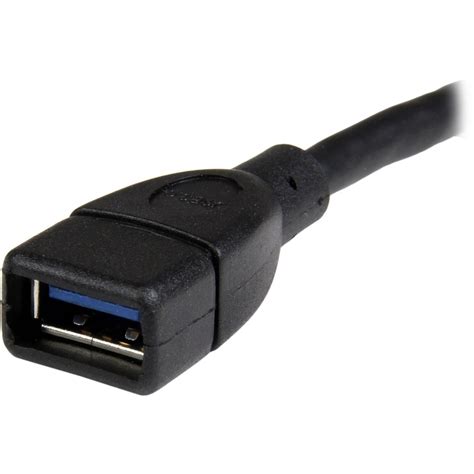 StarTech 6in Black USB 3 0 Extension Adapter Cable A To A M F 1