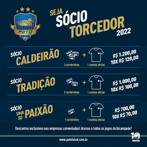 Pato Futsal Lan A Plano De S Cio Torcedor Para Temporada Pato