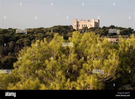 Buskett Gardens and Verdala Palace in Malta Stock Photo - Alamy