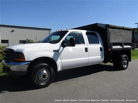 2001 Ford F 350 Super Duty Xl 73 Diesel 4x4 Crew Cab Dump Bed