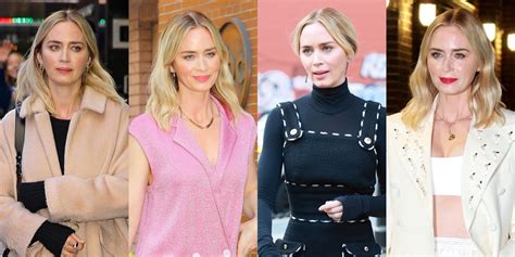 Emily Blunt Wears 4 Outfits For Press Day Talks Possible ‘devil Wears