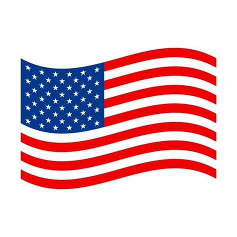 an american flag is shown on a white background