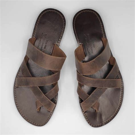 Mens Greek Style Sandals Thong Sandals Pagonis Greek Sandals